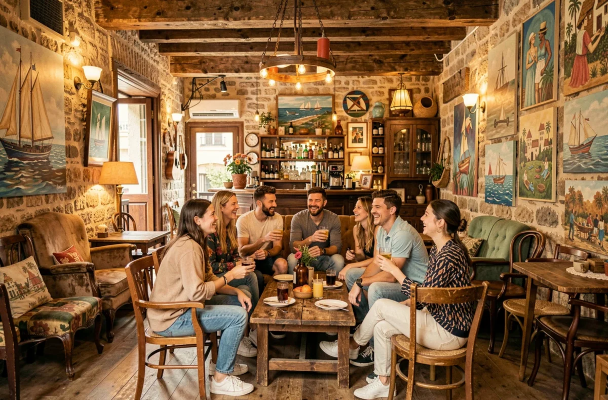 Atmosphère bohème et maritime du Parpaing qui Flotte, bar artistique et décalé de Marseille